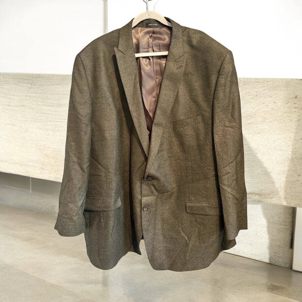 Calvin Klein Men’s Big and Tall Wool Dress Suit Jacket